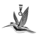 Colgante De Colibri En Plata 925