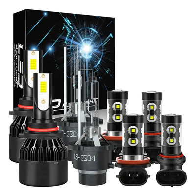 Para Acura Tsx 2009-2014 Kit De Faros Led/hid Luz Antiniebla