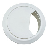 Pasacable Redondo Blanco 60mm Tapa Desmontable Escritorio