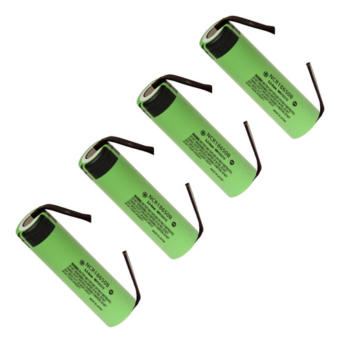 4 Célula 18650 Panasonic Ncr18650ga 3450mah 10a 3,7v