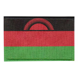 Patch Sublimado Bandeira Malawi 5,5x3,5 Bordado