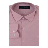 Camisa Masculina Ogochi Ml Casual Slim Rosa - 001494