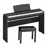 Yamaha P125 88-key Digital Piano Ponderado Bundle Con Mobili