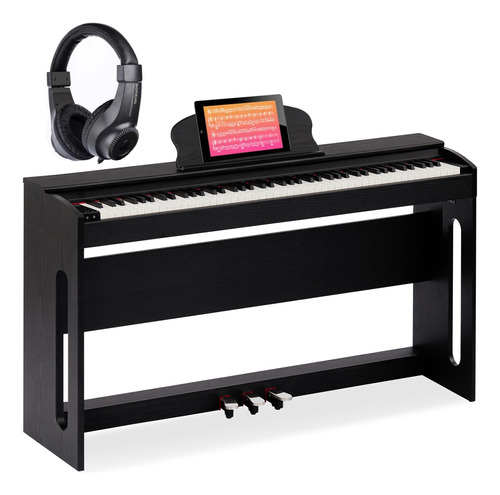 Aodsk Piano Digital De Accion Con Peso De 88 Teclas, Altavoc