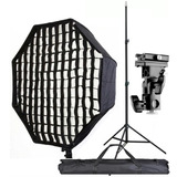 Octabox Softbox Godox 80cm + Grid 80cm + Tripie Uso Rudo 3m