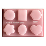 Molde Figuras Redondo Rectangular Ovalado Corazón Hexágonal 