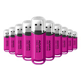 Kit 10 Memoria Usb 64gb Adata Ac906-64g-rwb 2.0 Rosa