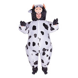 Disfraz Inflable De Vaca De Cosplay Para Hombre Y Adulto