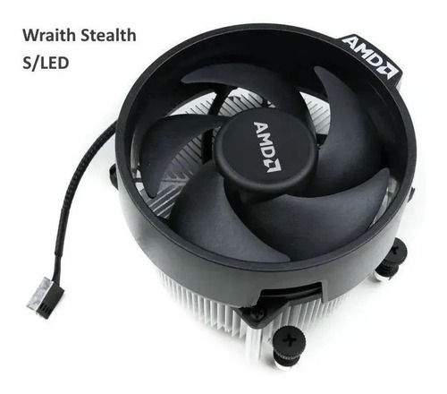 Cooler Amd Wraith Stealth Original - Am4 - 65w S/led