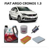 Kit De 4 Filtros Fiat Argo Cronos 1.3 Y Selenia 0w20 X4 
