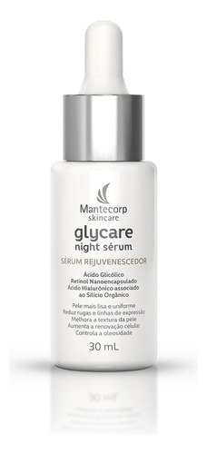 Mantecorp Glycare Night - Sérum Hidratante Facial 30ml Momento De Aplicação Noite Tipo De Pele Todo Tipo De Pele