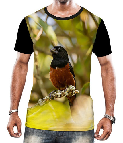 Camisa Camiseta Pássaros Procurados Curió Natureza Alta 4