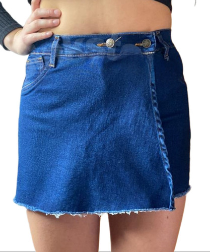 Falda Short Mezclilla Mujer