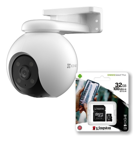 Camara Ezviz H8 2k Con 32gb Kingston Dist Mextec