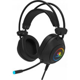 Fone De Ouvido Headset Gamer Crusader Rainbow Fortrek Preto