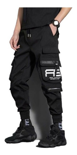 Hombres Estilo Japonés Streetwear Corredores Cargo Pantalone