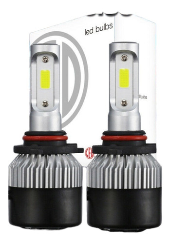 Set 2 Focos 9005 Hb3 12v Cob Led Faros Luz Alta Xenon 6000k