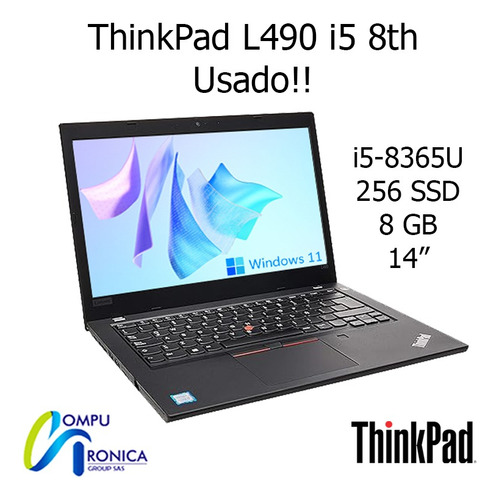 Portátil Lenovo Thinkpad L490 I5 8th Usado!!