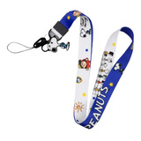 Gafete Snoopy Lanyard Correa Cordon Llavero Peanuts Cinta