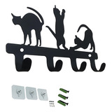 Urban Iron Llavero Decorativo De Silueta De Gato Para Pared 