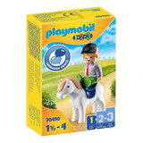 1.2.3 Niño Con Poni Playmobil Ploppy 277410