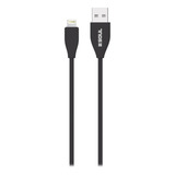 Cable Datos Marca Soul Soft 1 Mts Negro Compatible iPhone