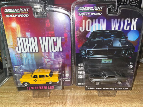Green Light Hollywood John Wick Collectibles Mustang Taxi