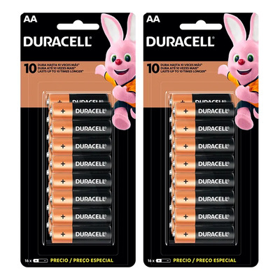 Kit Com 32 Pilhas Alcalinas Aa Pequenas Duracell | MercadoLivre