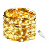 20 Paquetes De Luces Decorativas 5m Navidad Usb Tira Led