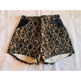 Short Elastizado-buen Calce-animal Print- Tiro Alto-talle S