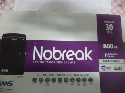 Nobreak Sms Station Ii 800 Bi 800va 115v/127v/220v 