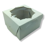 Caja Para Tarta, Pie, Torta, Ponque Con Ventana 9x9x5,5 Cm