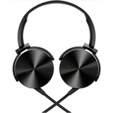 Audífonos Diadema Stereo Extra Bass 3.5mm Micrófono Negro