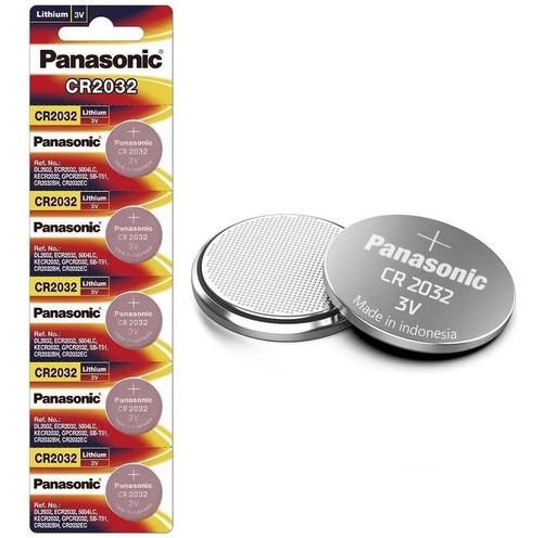 Pila Panasonic Lto Cr2032 3v Cr-2032pa/5b Tira C/5