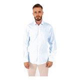 Camisa Para Hombre De Lino Corte Slim Ligera Cuello Camisero