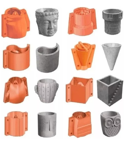 Pack Completo  Archivos Stl  Impresión 3d Moldes Macetas 