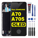 Oled Pantalla Para Samsung Galaxy A70 A705 Con Marco Display