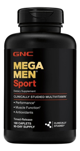 Gnc | Mega Men Sport Multivitamin | 180 Caplets