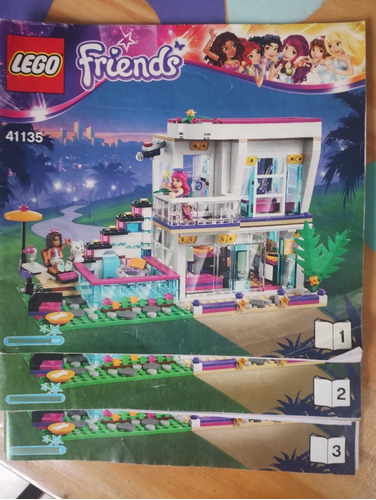 Lego Friends Manual Armado 3 Tomos 41135 Casa Pileta Palermo
