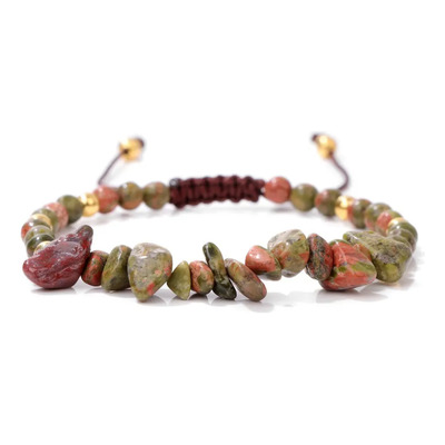 Pulsera De Cuarzo Crisocola Ajustable Energía Yoga