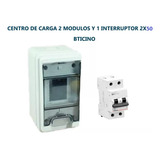 Kit Centro De Carga 2 Mod Y 1 Interruptor 2x50 Bticino