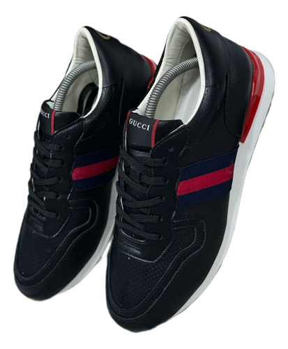 Tenis Zapatillas Gucci Cuero Hombre 