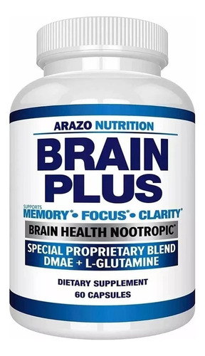 Arazo Brain Plus Dmae L Glutamina 60cap Cad Jun 2024