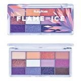 Paleta 12 Sombras Flame And Ice Ruby Rose Rekabeautyshop