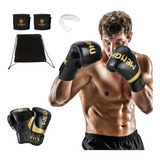 Guantes Box Profesional Boxeo Mma Muy Thai Velcro 8 - 16 Oz