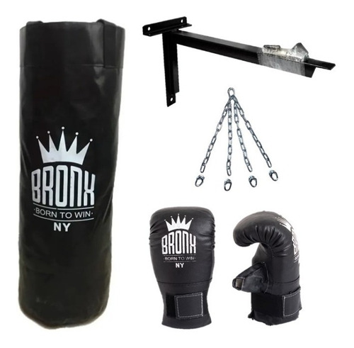 Bolsa De Boxeo Relleno 0.90 Mts + Guantines Kickboxing 