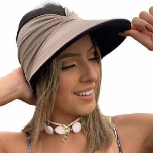 Viseira De Praia Piscina Feminino Chapéu Moda Verão Turbante