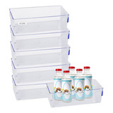 Kit 6 Organizador De Alimentos E Bebidas Gavetas Cozinha