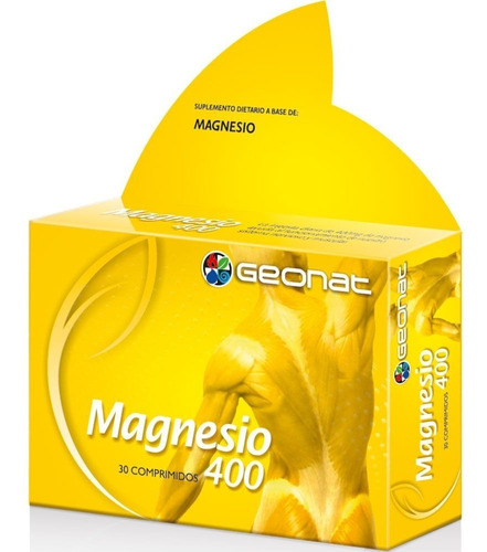  Magnesio 400 Fuente Nutritiva Apetito Relajante Musculos