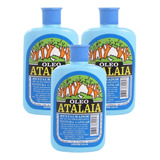 Kit 3 Óleo Atalaia Para Cabelo Restaurador Cor Natural 120ml